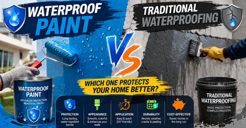 Waterproof Paint vs Traditional Waterproofing