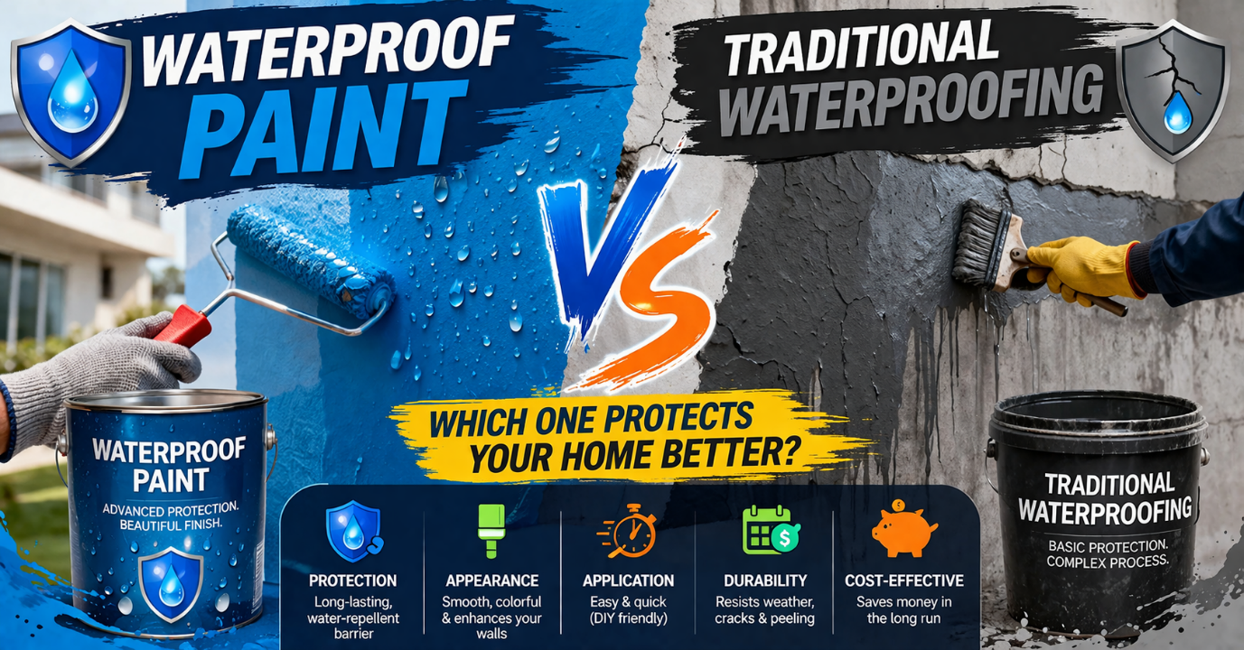 Waterproof Paint vs Traditional Waterproofing